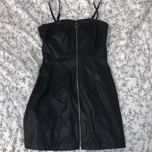 NWT Aeropostale black pleather dress